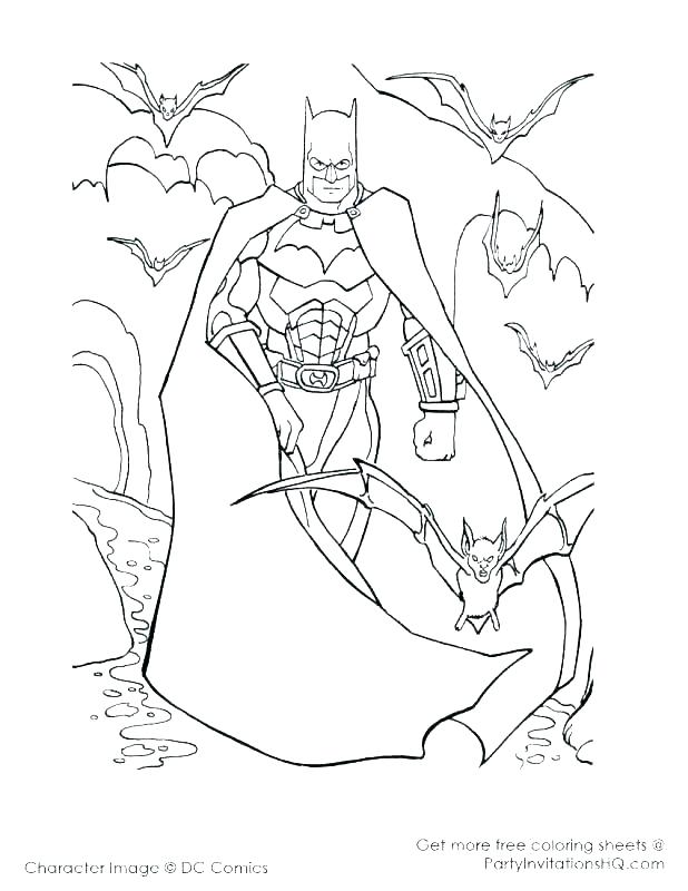 618x800 Batman Coloring Pages Printable
