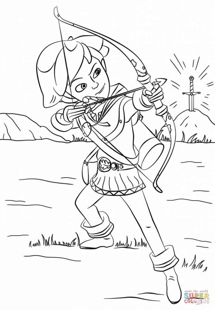 711x1024 Special Robin Hood Coloring Pages