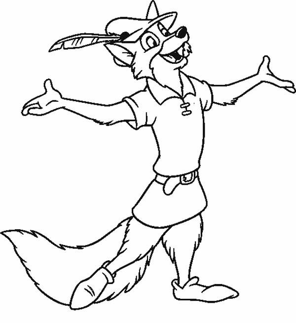 600x654 Happy Robin Hood Coloring Pages Best Place To Color