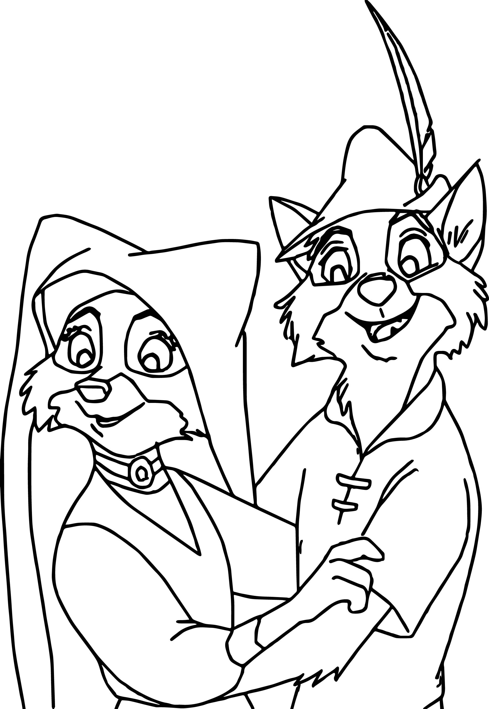 1975x2863 Robin Animal Coloring Pages New Disney Hood