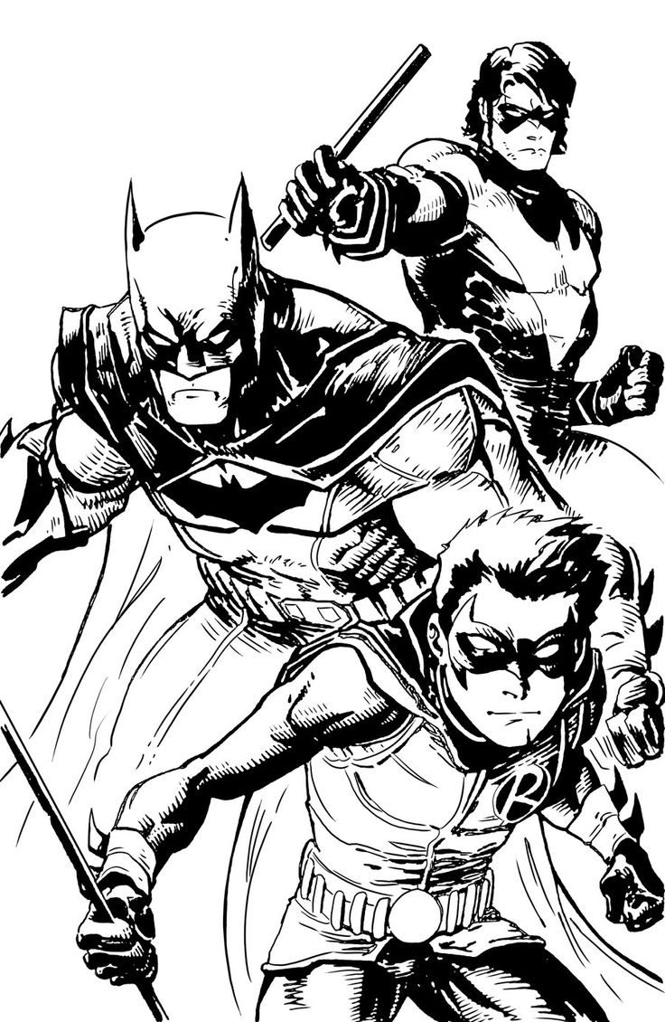736x1130 Movie Superhero Batman And Robin Coloring Pages Dcics Womanmate
