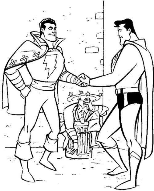 500x619 Robin And Superman Coloring Pages Kids Coloring Pages