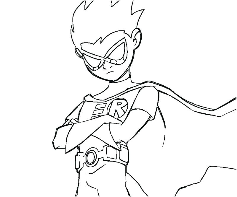 800x667 Robin Coloring Page Robin Coloring Pages Teen Titan Coloring Pages