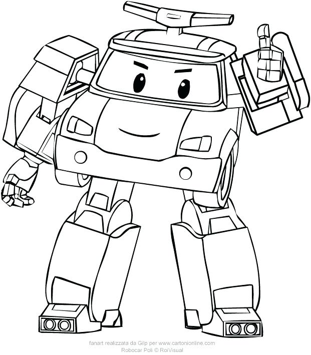 Robocar Poli Coloring Pages at GetDrawings | Free download