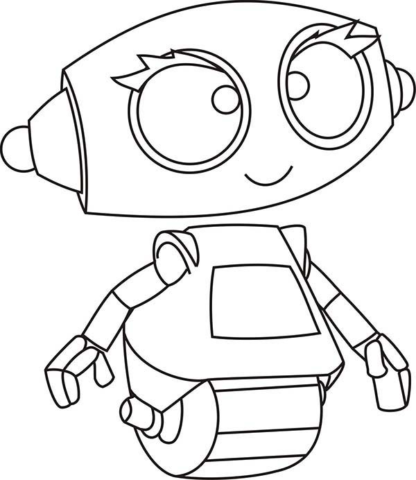 600x692 Rob The Sweet Robot Coloring Pages Best Place To Color