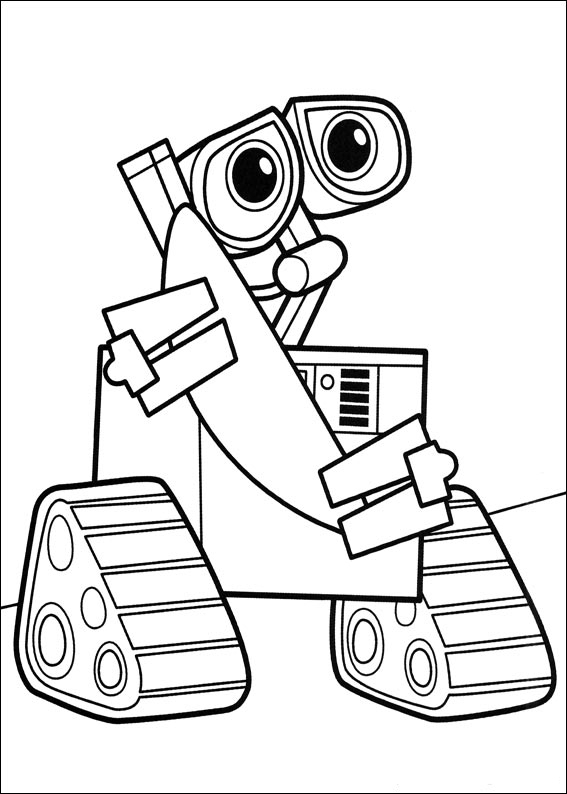 567x794 Robot Coloring Page