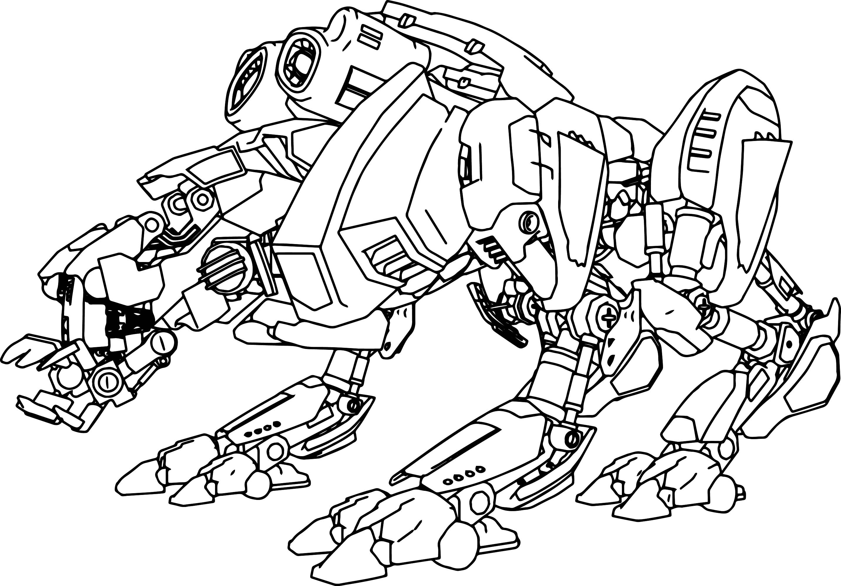 2863x1995 Robot Coloring Pages Free Draw To Color