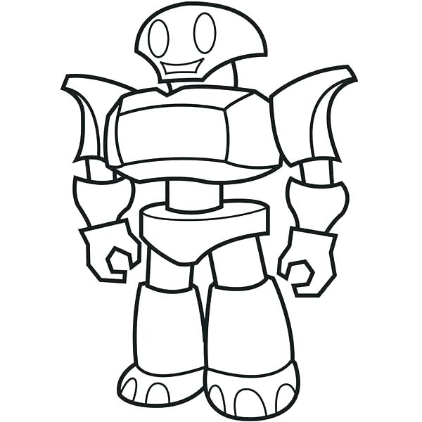 600x600 Robot Coloring Page Robot Coloring Pages Robot Coloring Pages