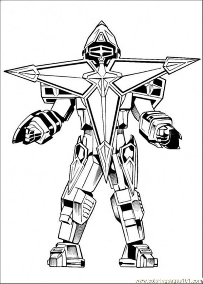 650x912 Robot Enemy Coloring Page