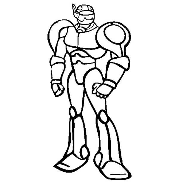 600x612 Robot Coloring Pages For Boys