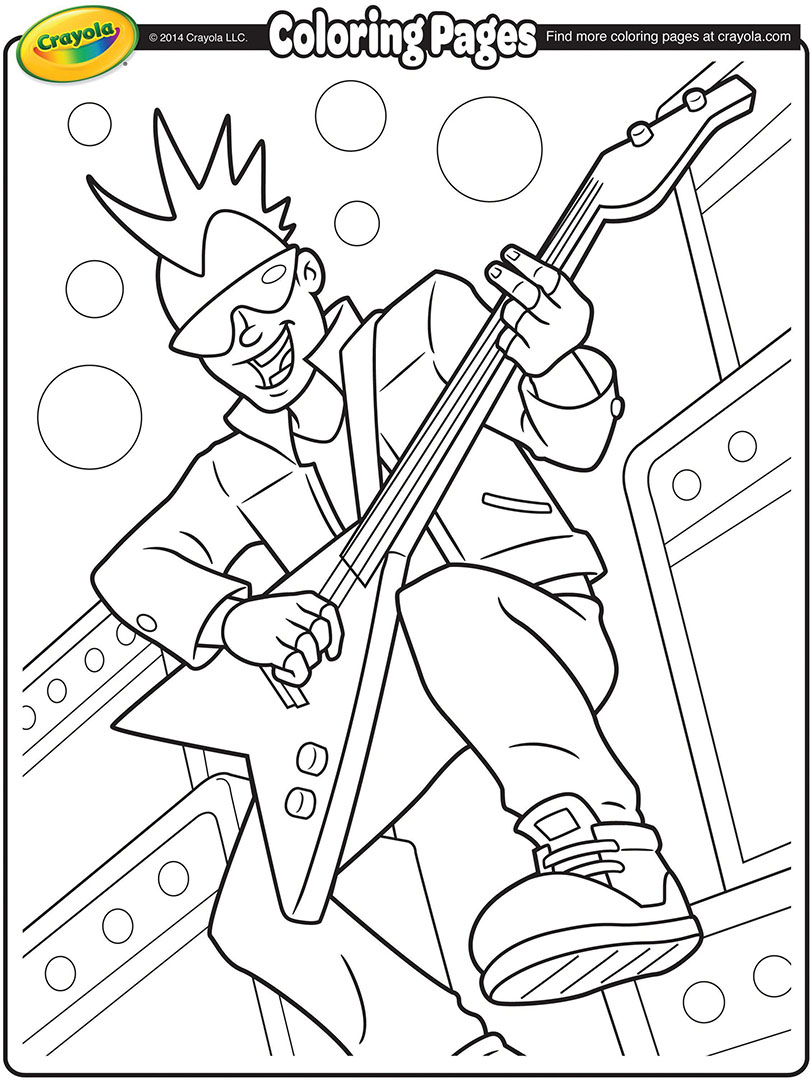 810x1080 Rock Band Coloring Pages