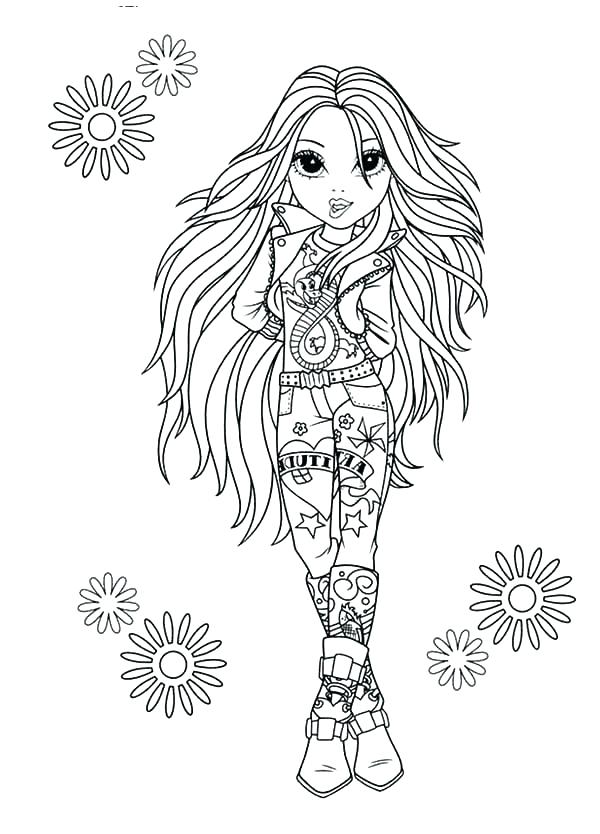 600x834 The Rock Coloring Pages Mermaid Sitting On The Rock Coloring Page