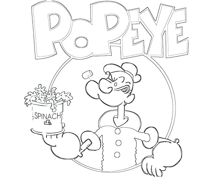 735x613 Popeye Coloring Pages As A Rocker Coloring Pages Popeye Coloring
