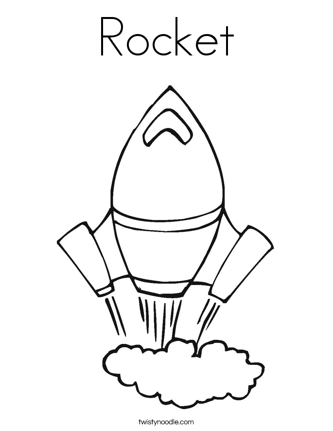 685x886 Rocket Coloring Page
