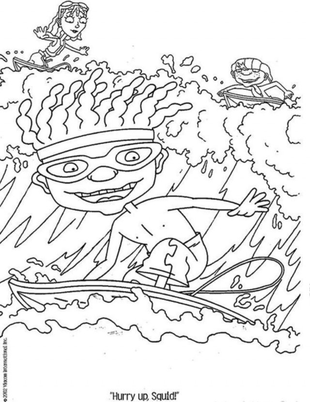 640x829 Rocket Power Coloring Pages