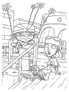 236x314 Rocket Power Happy Rocket Power Coloring Pages