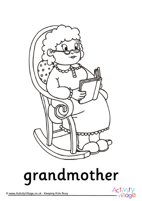 460x651 Grandparents' Day Colouring Pages