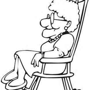 312x312 Old Lady Coloring Pages Generation's Digi Stamps