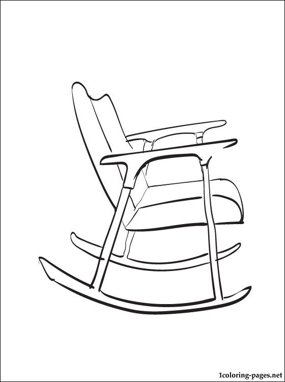 560x750 Rocking Chair Coloring Page Coloring Pages