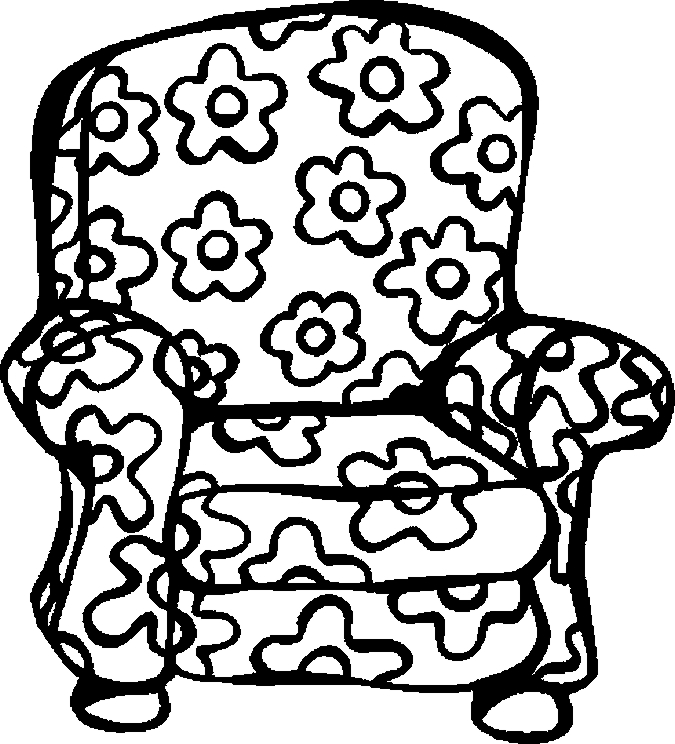 675x744 Chair Coloring Pages