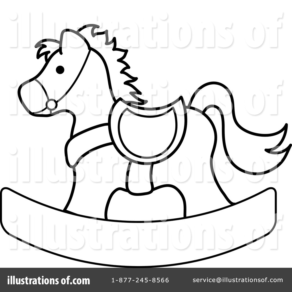 1024x1024 Rocking Horse Clipart