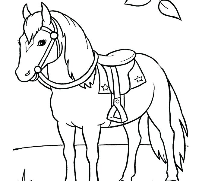 670x600 Awesome Horse Coloring Pages Printable For Horse Pages To Color