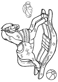 236x334 Toy Animal Coloring Page Kids Rocking Horse Coloring Pages