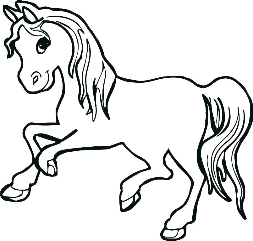 805x769 Christmas Rocking Horse Coloring Page And Foal Click The Pages
