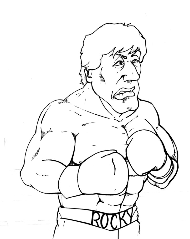 797x1003 Rocky Balboa Coloring Pages