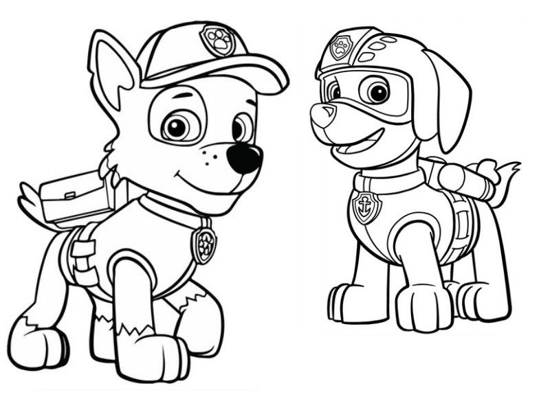 800x600 Paw Patrol Rocky Coloring Pages