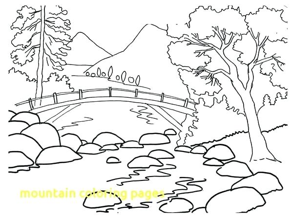 600x452 Mountains Coloring Page Mountain Coloring Pages With Mountain