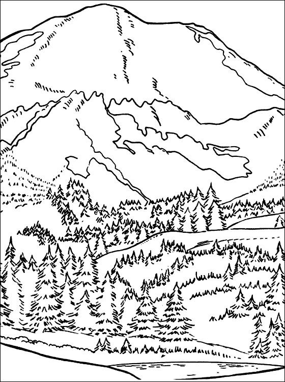 560x750 Rocky Mountain Coloring Pages