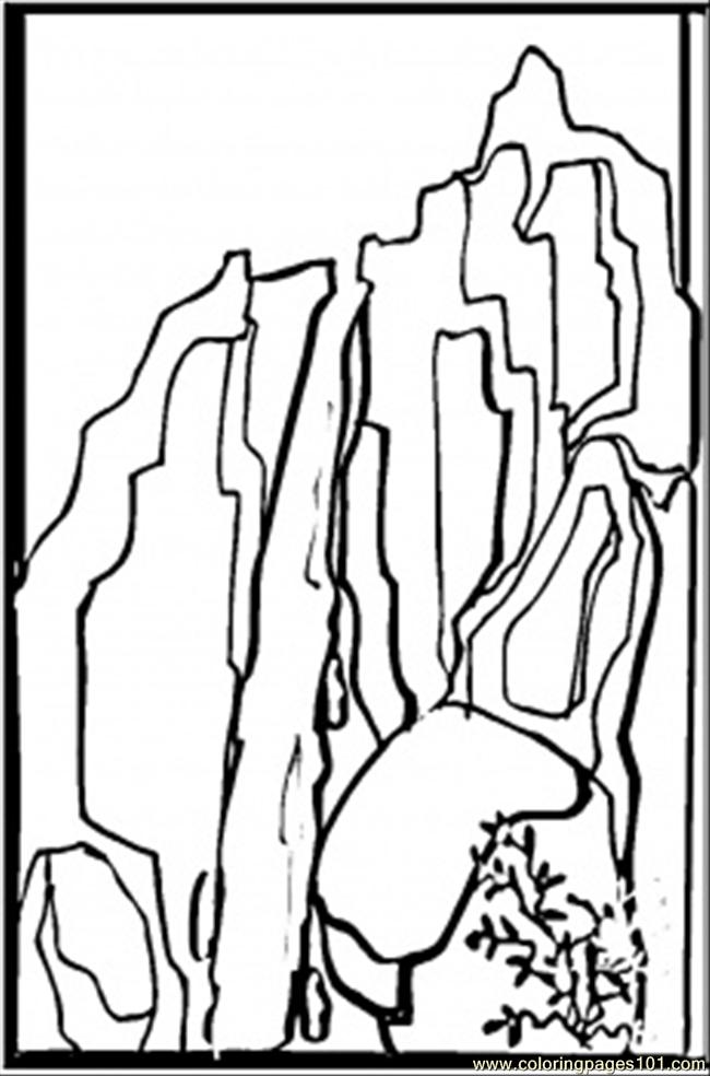 650x984 Rocky Mountains Coloring Page