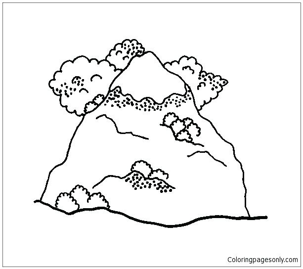 613x544 Coloring Pages Of Mountains Coloring Pages Mountains Tots Bet