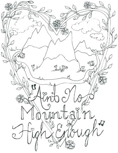 400x518 Coloring Pages Of Mountains Mountain Coloring Page Mountains