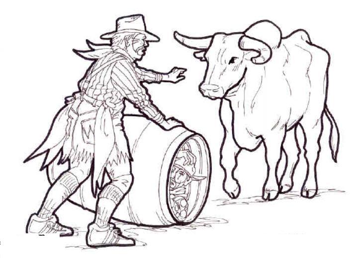 720x540 Rodeo Clown Coloring Pages