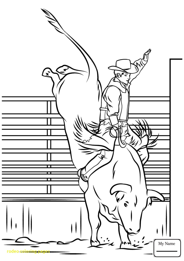 723x1024 Rodeo Coloring Pages With Free Printable Great Bull Riding