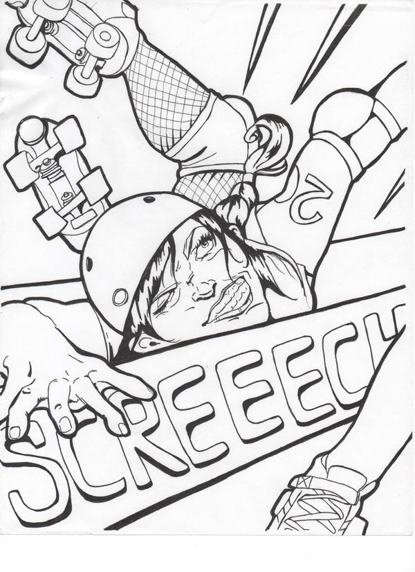 600x826 Roller Derby Poster Art