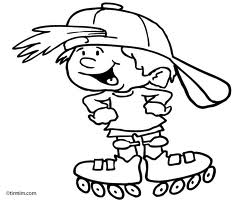 252x200 Roller Skate Coloring Pages