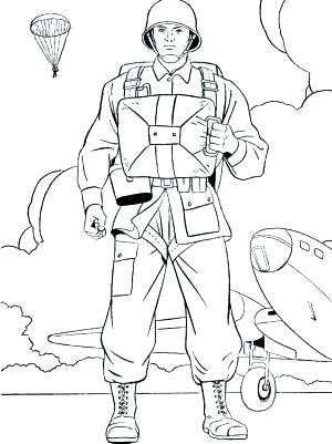 300x401 Soldier Coloring Page Soldier Coloring Page Click To See Printable