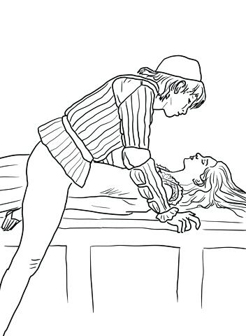 352x480 Fantastic Marvelous Romeo And Juliet Coloring Pages Kids Click