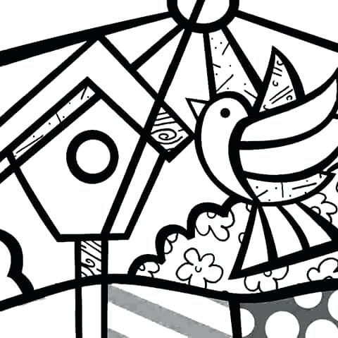 Romero Britto Coloring Pages at GetDrawings | Free download