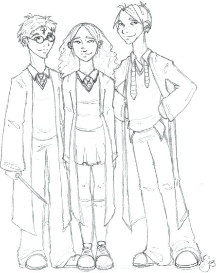 444x560 Hermione Coloring Pages Harry Potter Coloring Pages All Characters