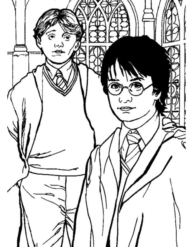 Ron Weasley Coloring Pages at GetDrawings | Free download