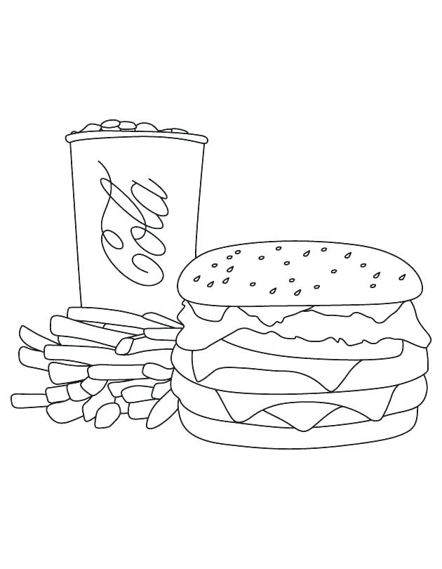 630x810 Mcdonalds Coloring Pages French Fries Coloring Page Cola Fries