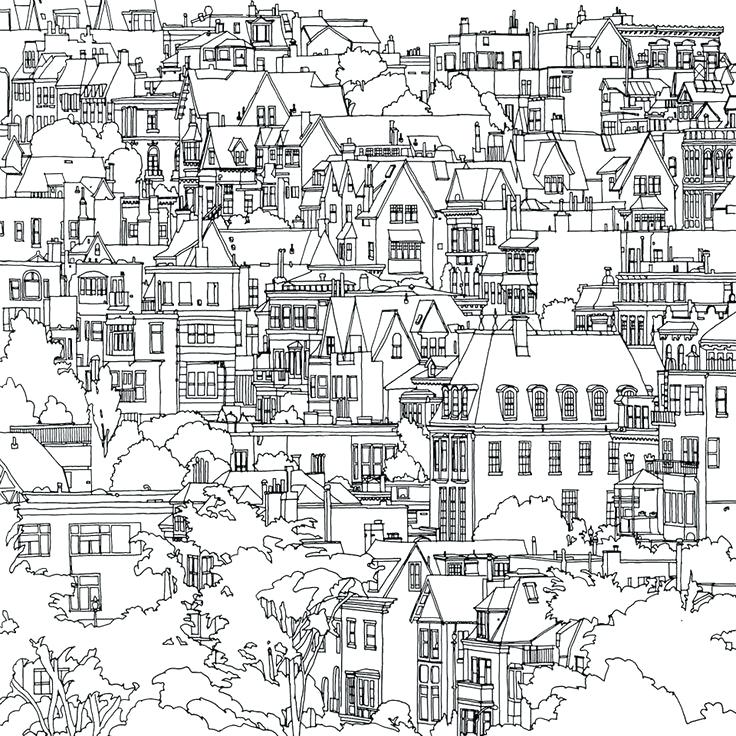 736x736 Mcdonalds Coloring Pages Artist Created Fantastic Cities