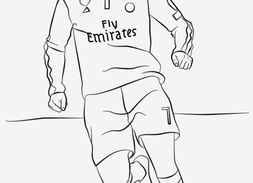 879x635 Modern Soccer Coloring Pages Ronaldo Mold