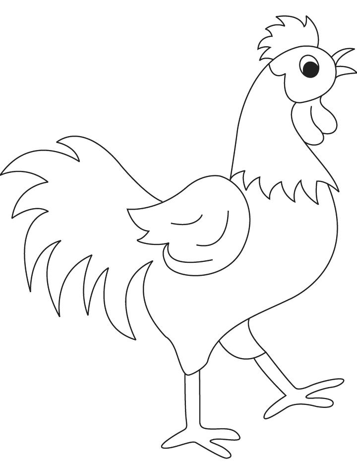 720x954 Rooster Coloring Pages Free Coloring Free Rooster Coloring Pages