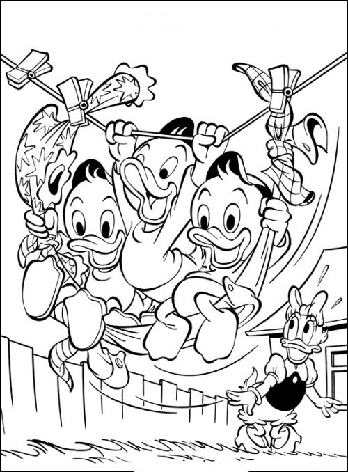 500x678 Kids Hanging On Rope Coloring Page Boys Pages
