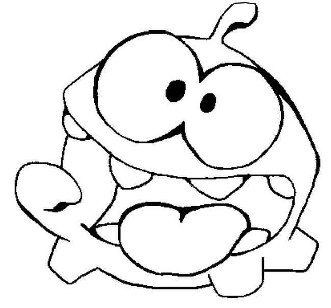650x606 Om Nom Cut The Rope Coloring Pages Cut The Rope Om